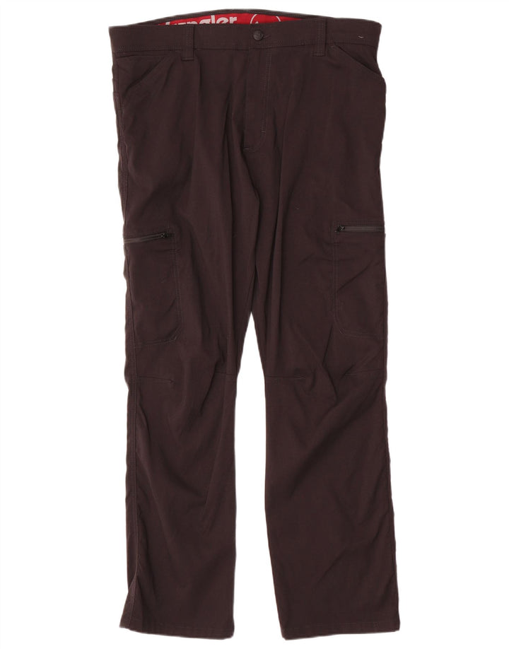 Pantaloni cargo dritti da uomo WRANGLER W36 L30 nylon nero