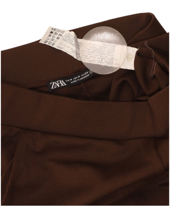 Pantaloni da tuta da donna Zara Joggers UK 14 Poliestere marrone medio