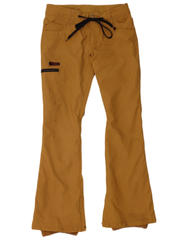 Pantaloni da sci cargo da donna DC UK 10 piccoli in nylon beige