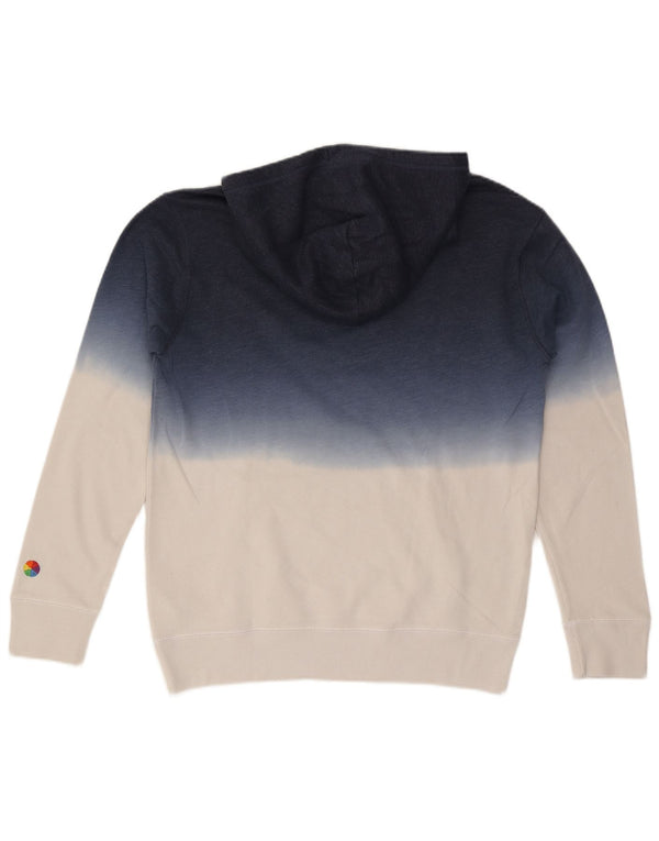 Maglione con cappuccio da uomo Hollister in cotone color block blu medio