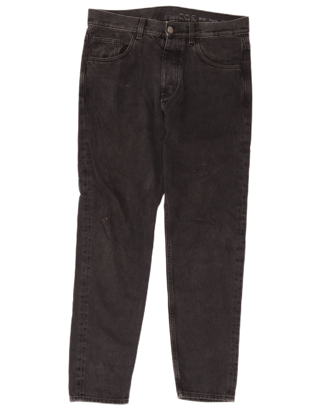 Jeans affusolati regolari a vita media da donna Cos W29 L30 cotone nero