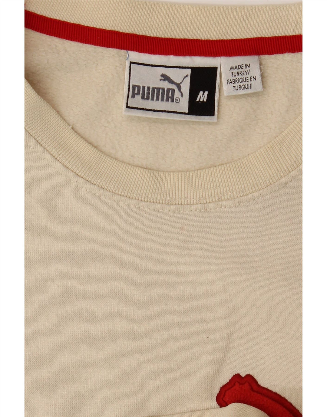 Felpa con grafica PUMA da uomo, media, bianco sporco
