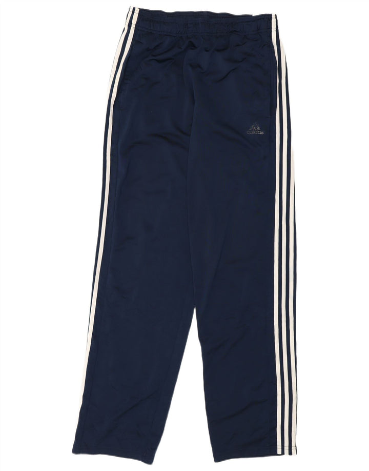 Pantaloni da tuta da uomo Adidas medi in poliestere blu navy