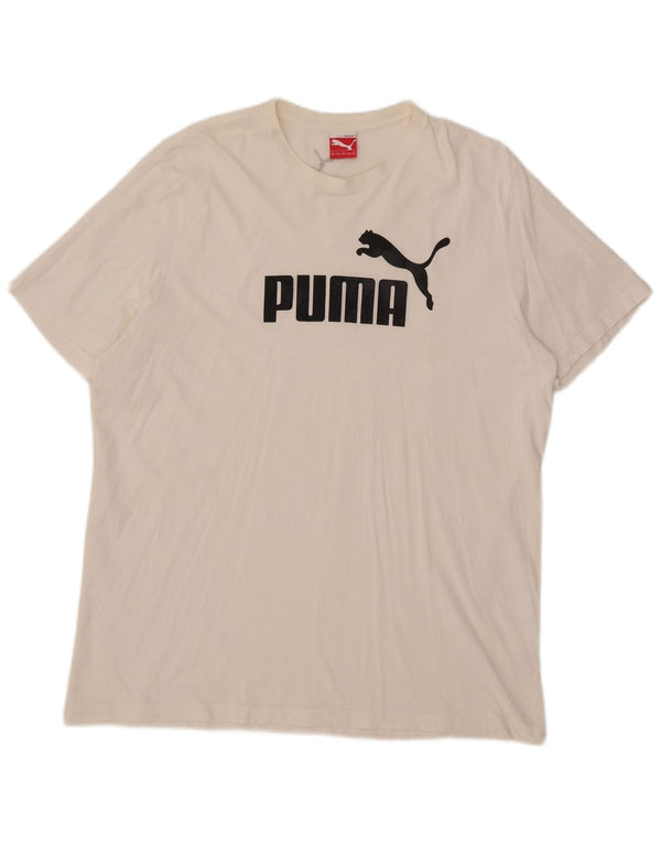 Maglietta grafica da uomo Puma Top 2XL Bianca