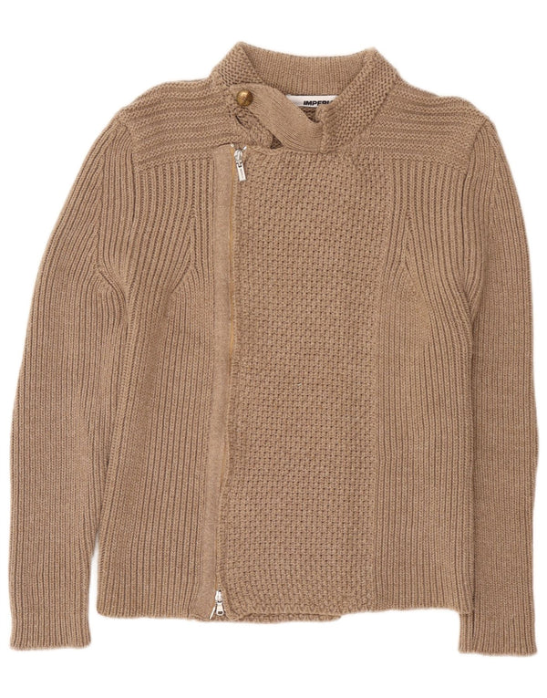 Maglione cardigan da donna Imperial UK 18 XL Cotone beige