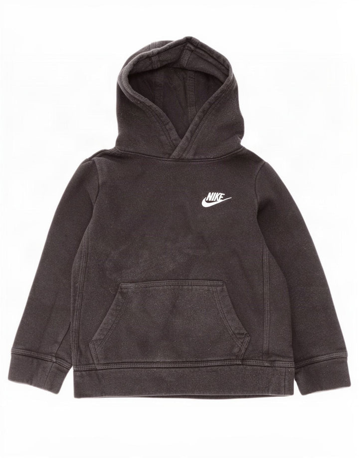 Felpa con cappuccio da ragazzo Nike 4-5 anni piccola in cotone nero