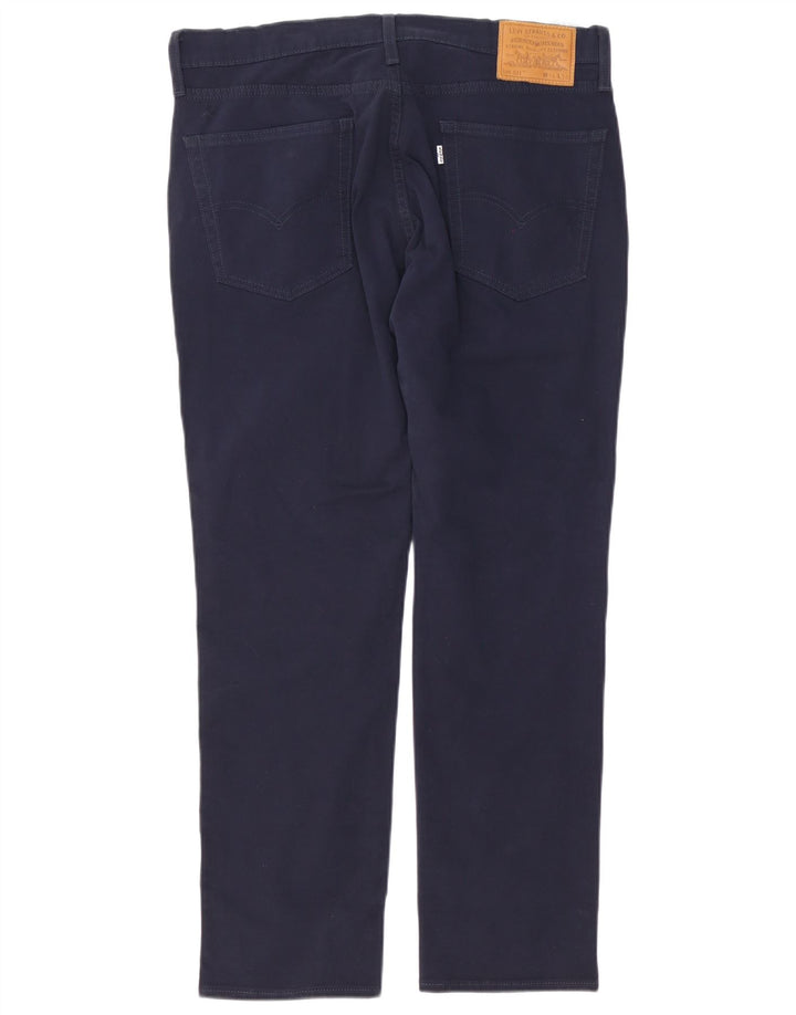 Levi's Uomo 511 Slim Jeans W36 L30 Blu Navy Cotone