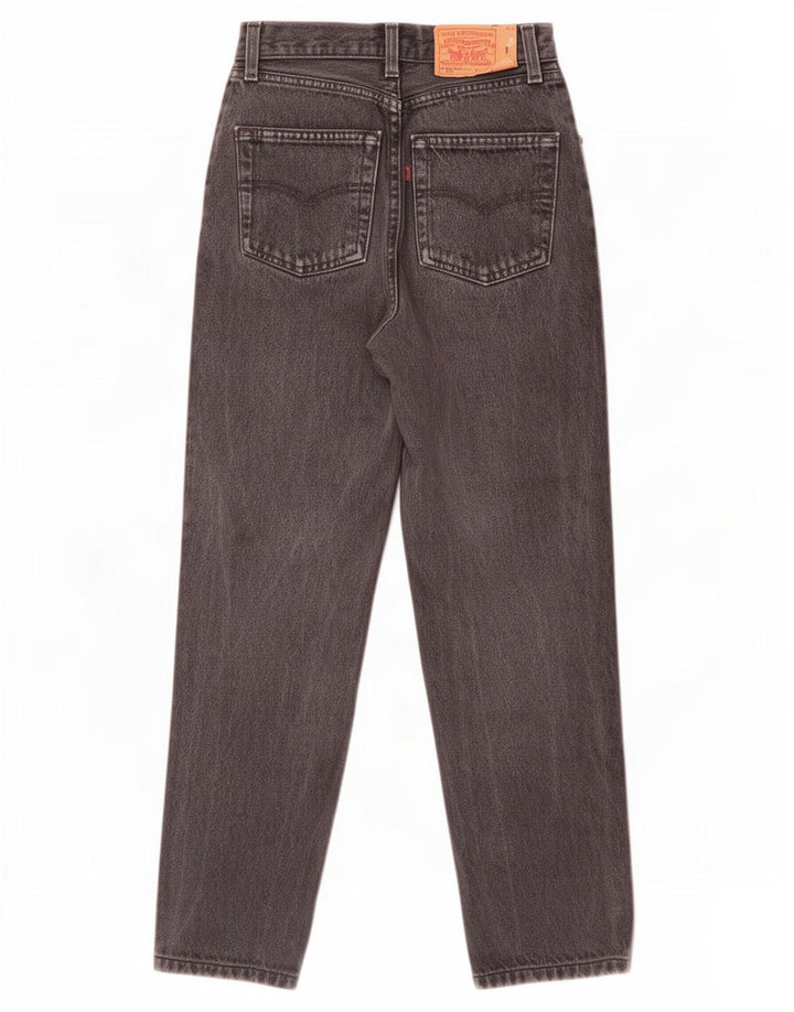 Levi's Donna 901 Jeans dritti invecchiati W28 L27 Cotone grigio