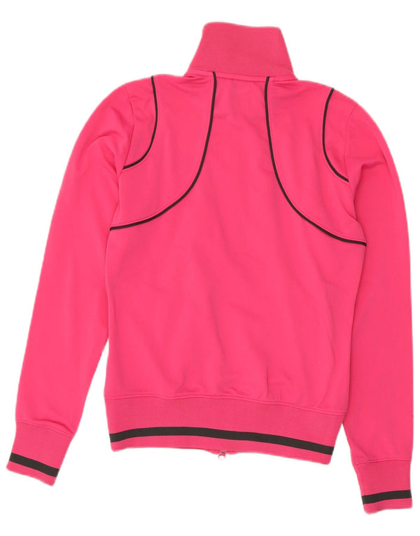 Giacca da tuta da donna Nike UK 8/10 Small Rosa Poliestere color block