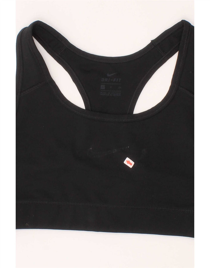Nike Reggiseno sportivo Dri Fit da donna Top piccolo in poliestere nero sportivo