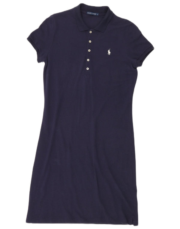 Abito polo da donna Ralph Lauren UK 14 grande cotone blu navy