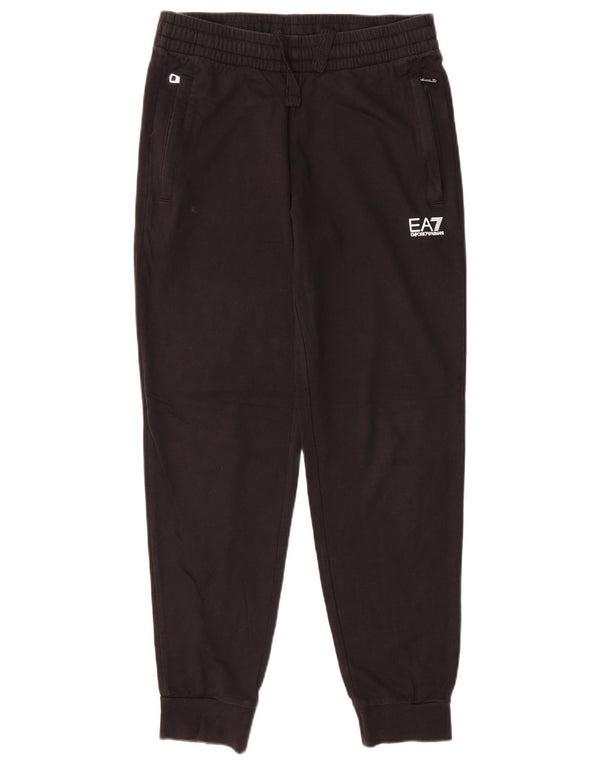 EMPORIO ARMANI Pantaloni Tuta Uomo Joggers Medio Nero Cotone