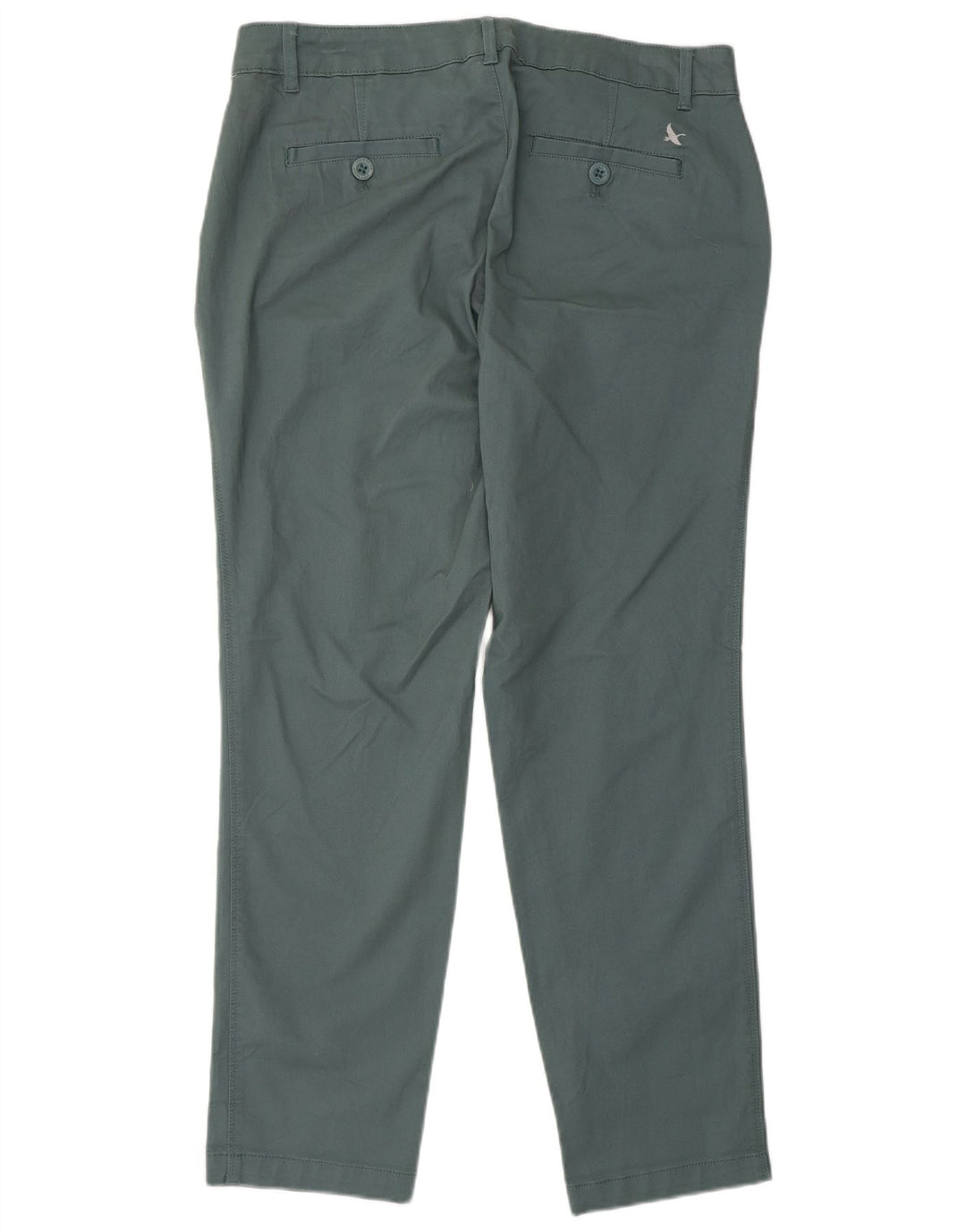 Pantaloni chino slim da donna EDDIE BAUER US 6 medi W32 L29 cotone verde