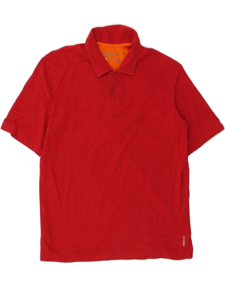 EDDIE BAUER Mens Polo Shirt Large Red Cotton Vintage Eddie Bauer and Second-Hand Eddie Bauer from Messina Hembry 