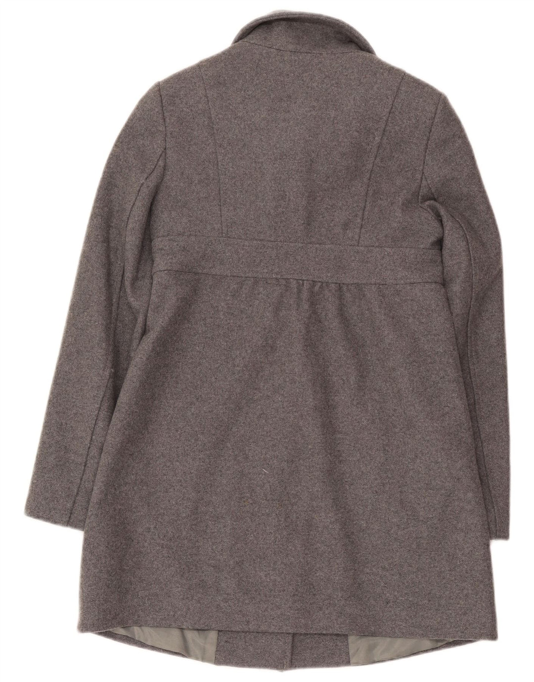 Cappotto Doppiopetto Donna Benetton IT 38 XS Grigio Lana