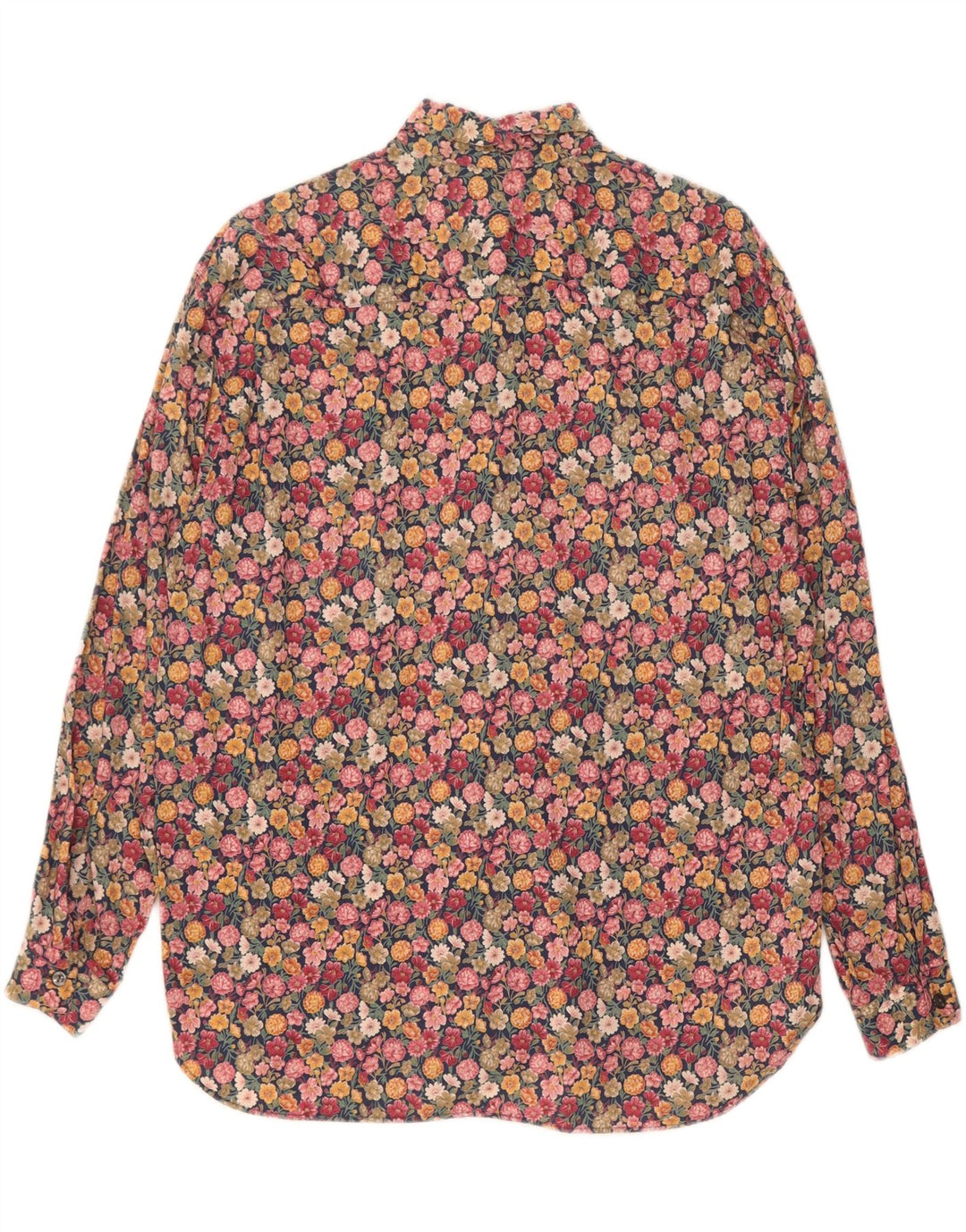 Camicetta camicia vintage da donna IT 44 media floreale multicolore
