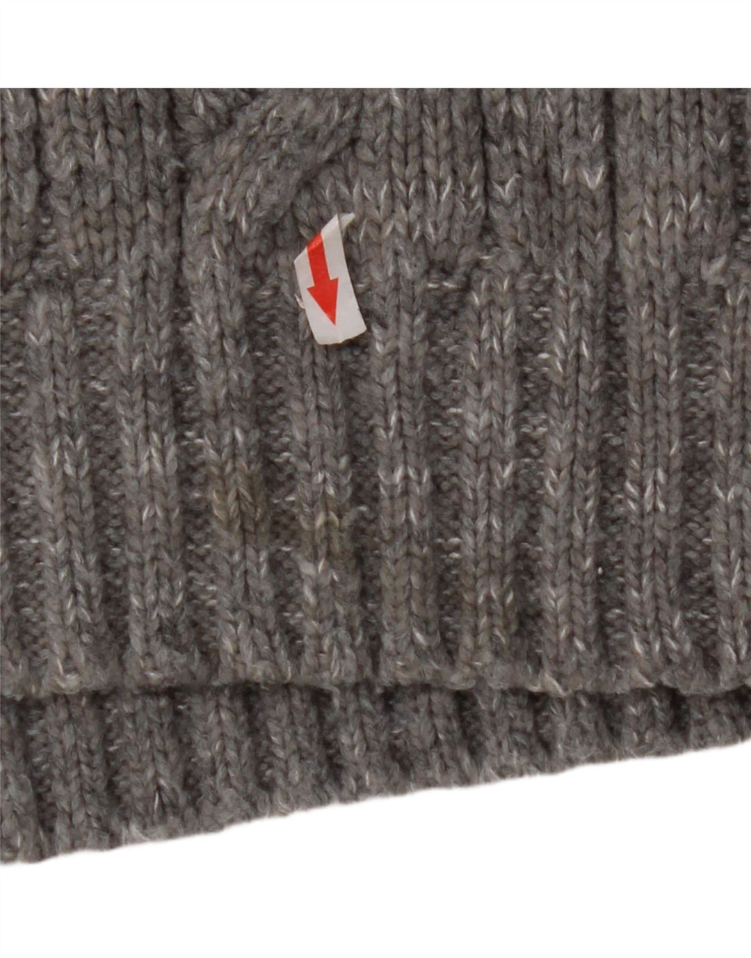 Maglione da uomo Marks & Spencer con zip e collo grande in acrilico chiazzato grigio