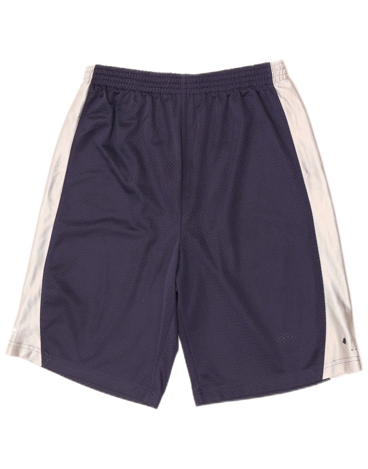 Pantaloncini sportivi da uomo Majestic Poliestere color block medio blu navy