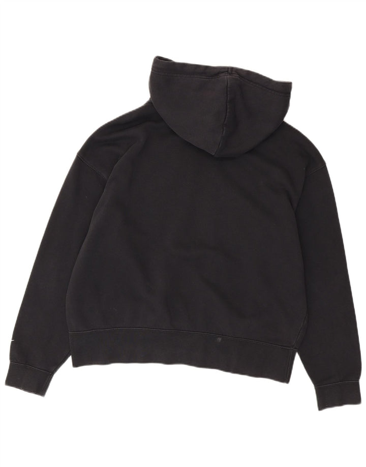 Felpa con cappuccio grafica da uomo NIKE, cotone nero medio