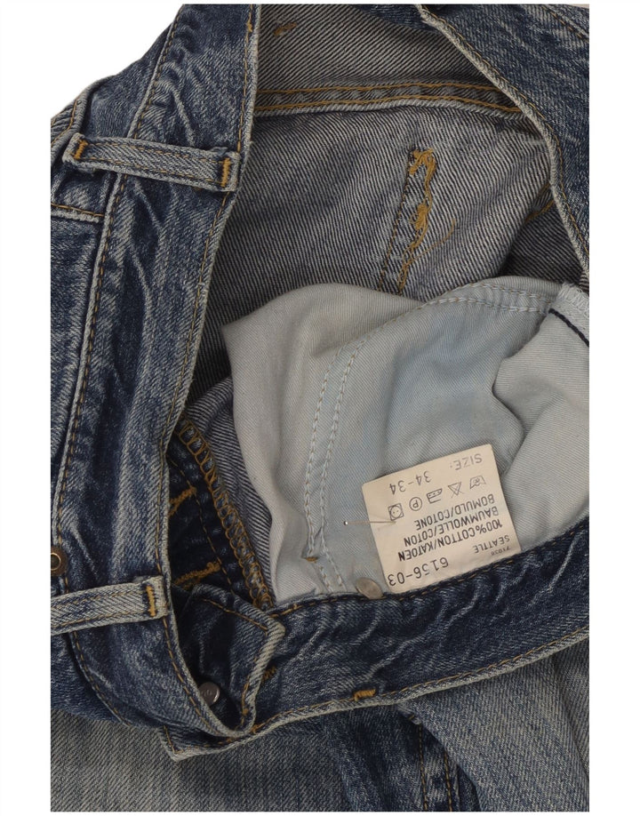 Jeans dritti da uomo Lee Seattle W34 L27 cotone blu