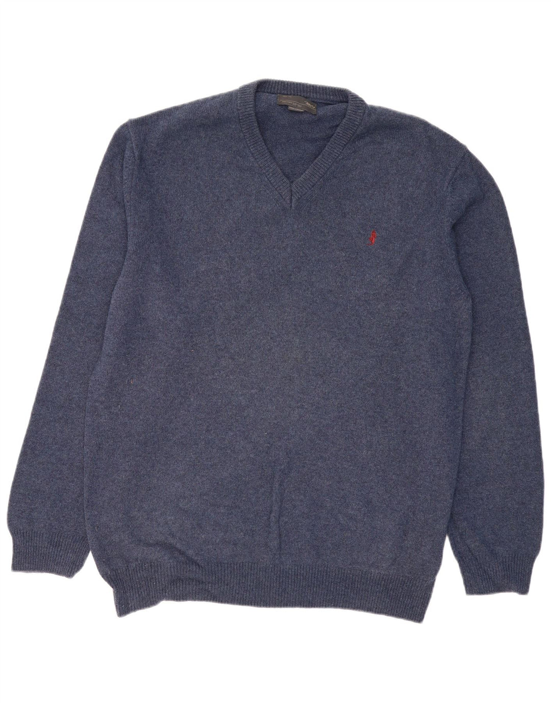 MARLBORO CLASSICS Maglione da uomo con scollo a V 3XL cotone blu navy