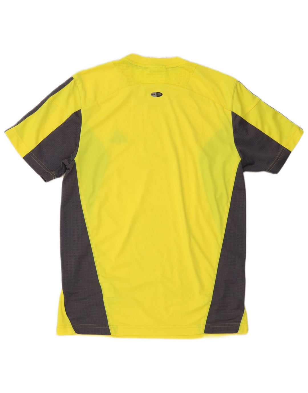 T-shirt Adidas Clima 365 da uomo, piccola, in poliestere color block giallo