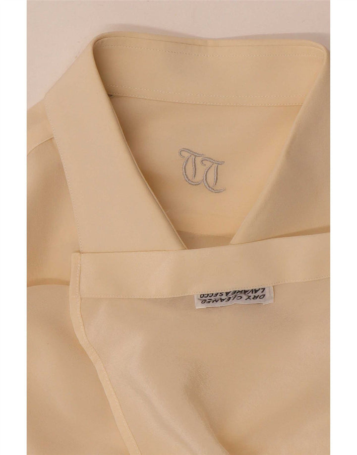 Camicia formale vintage da uomo beige medio
