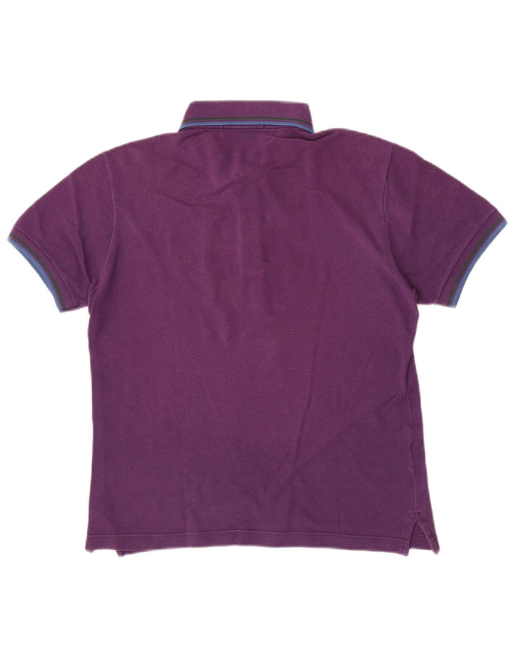 Polo da uomo Fred Perry piccola in cotone a righe viola