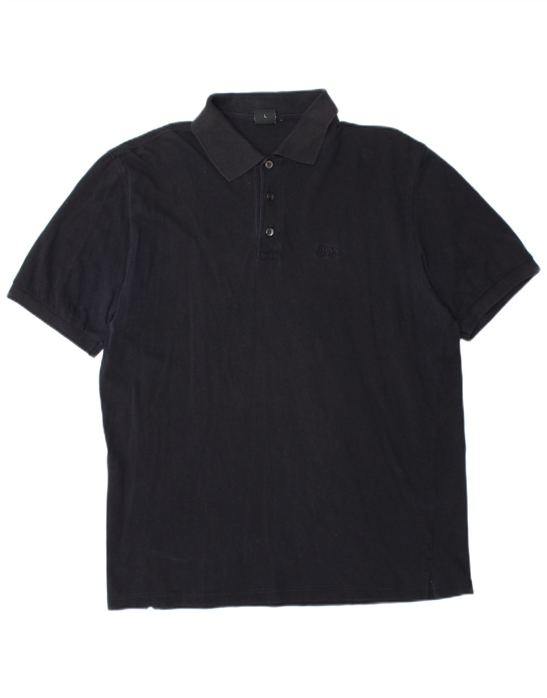 Polo da uomo Hugo Boss grande in cotone blu navy