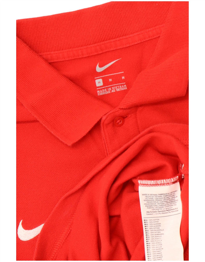 Polo NIKE da uomo in cotone rosso medio