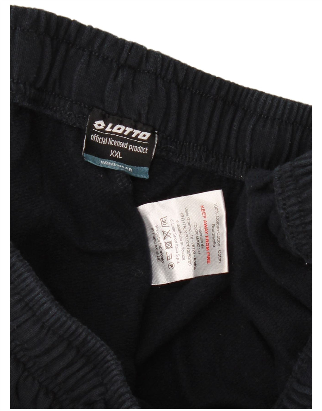 Pantaloni da tuta da uomo LOTTO Joggers 2XL cotone nero