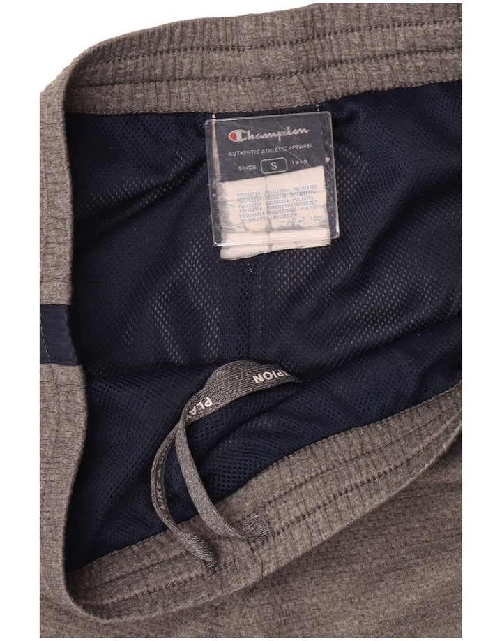 Pantaloncini sportivi da uomo Champion Small in poliestere color block grigio