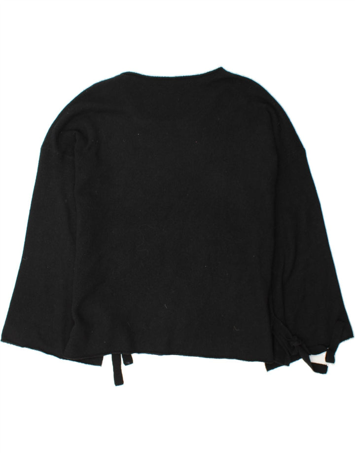 FRENCH CONNECTION Womens Boat Neck Jumper Sweater UK 14 Medium Black Vintage French Connection and Second-Hand French Connection from Messina Hembry 
