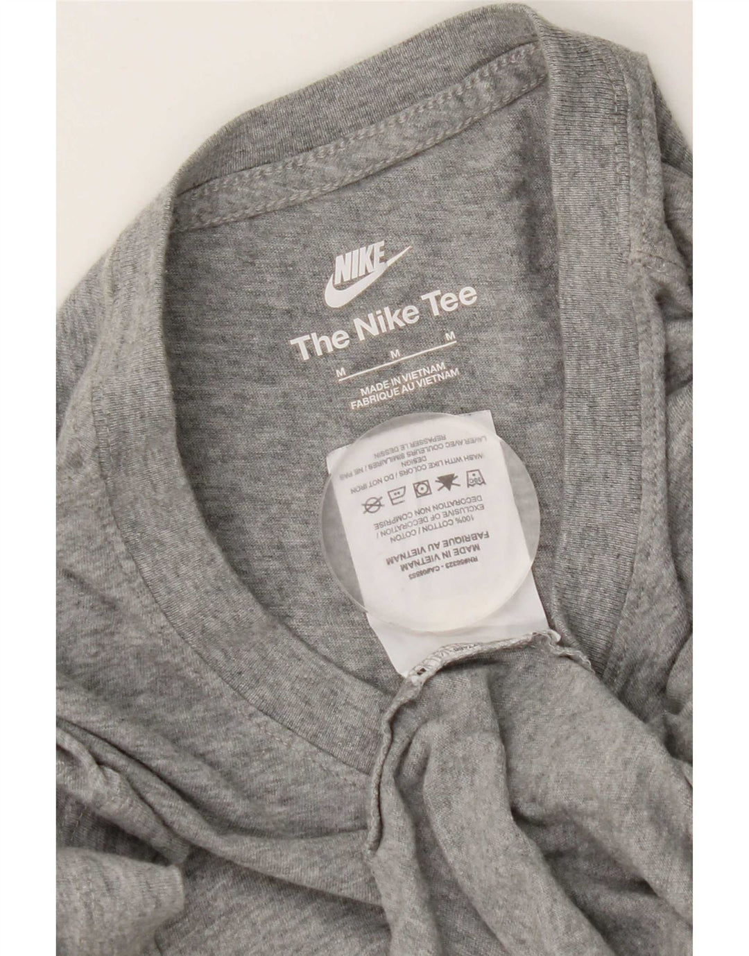 T-shirt Nike da uomo in cotone grigio medio