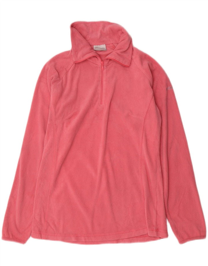 Maglione in pile da donna con collo e zip COLUMBIA UK 12 Poliestere rosa medio