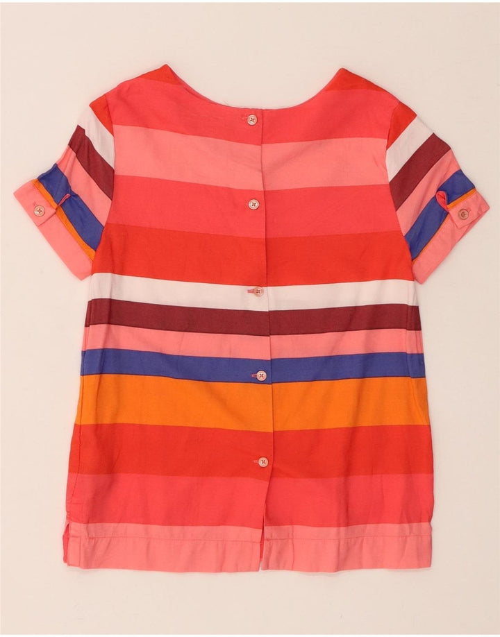 TOMMY HILFIGER Top Blusa Bambina 8-9 Anni Viscosa Rigata Rossa Media