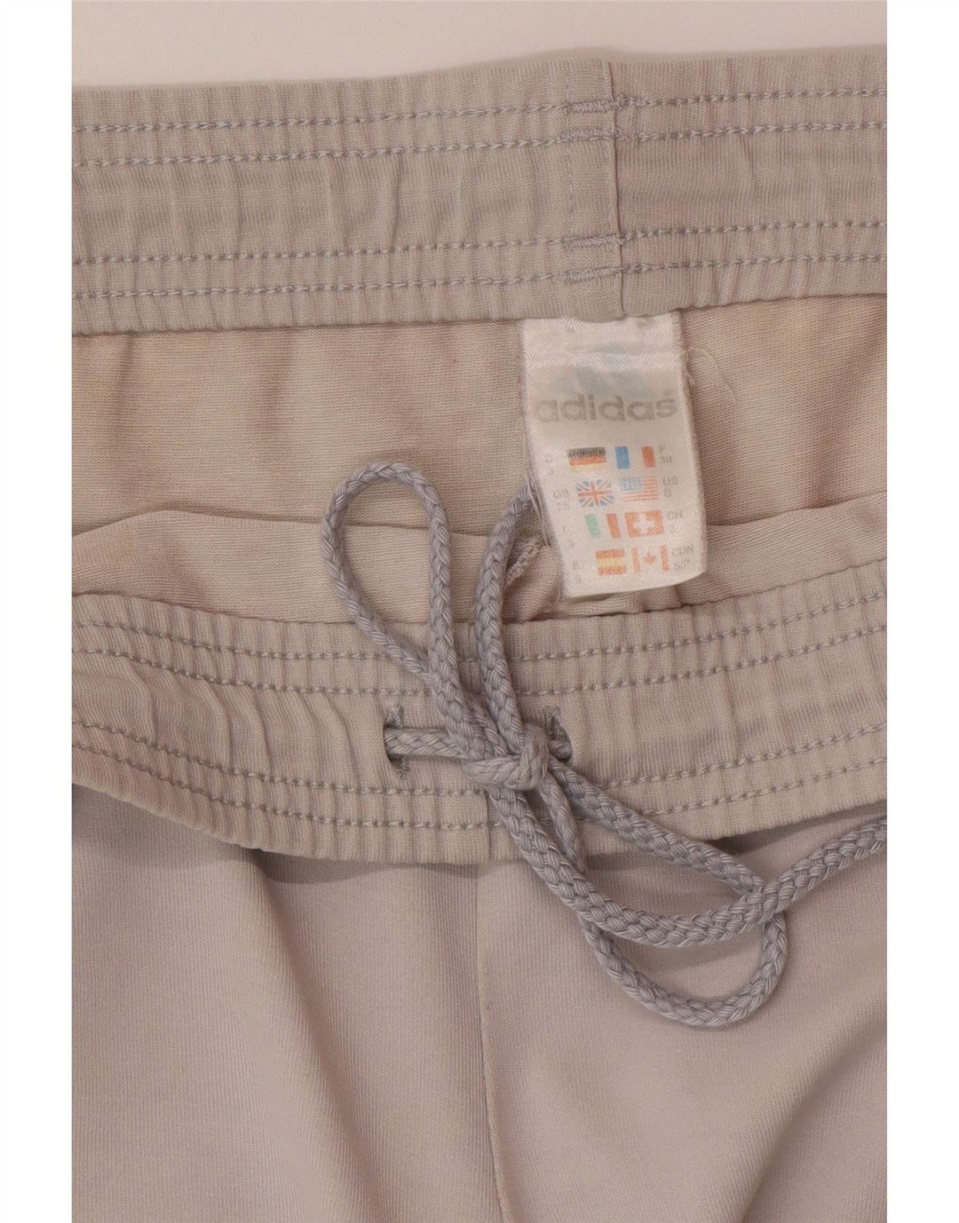 Pantaloncini sportivi Adidas da uomo piccoli in cotone grigio