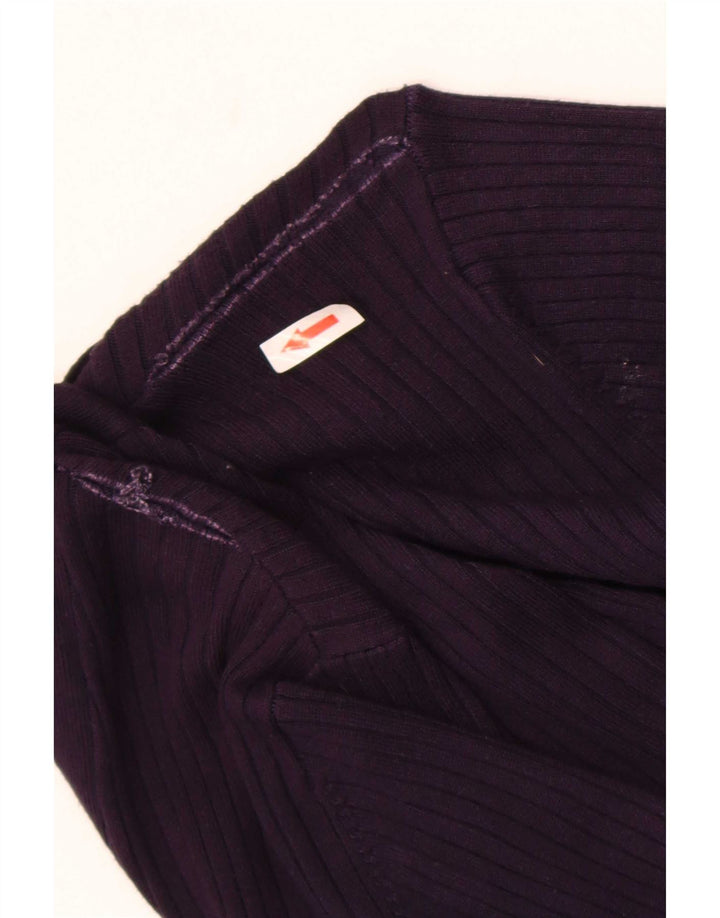 Maglione cardigan da donna Zara UK 12 viola medio