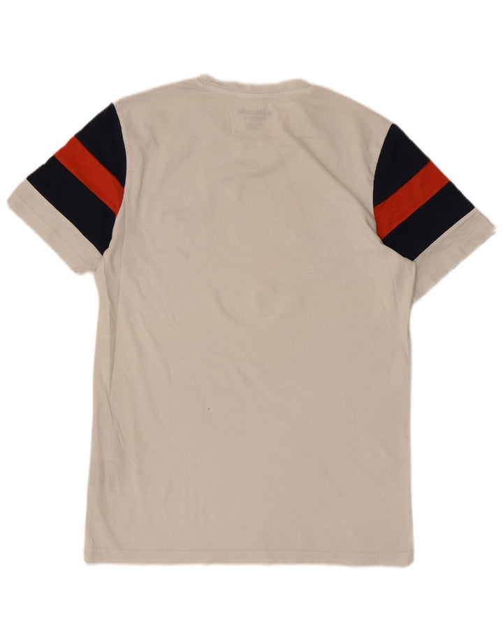 Jack & Jones T-shirt da uomo Top Small in cotone color block bianco