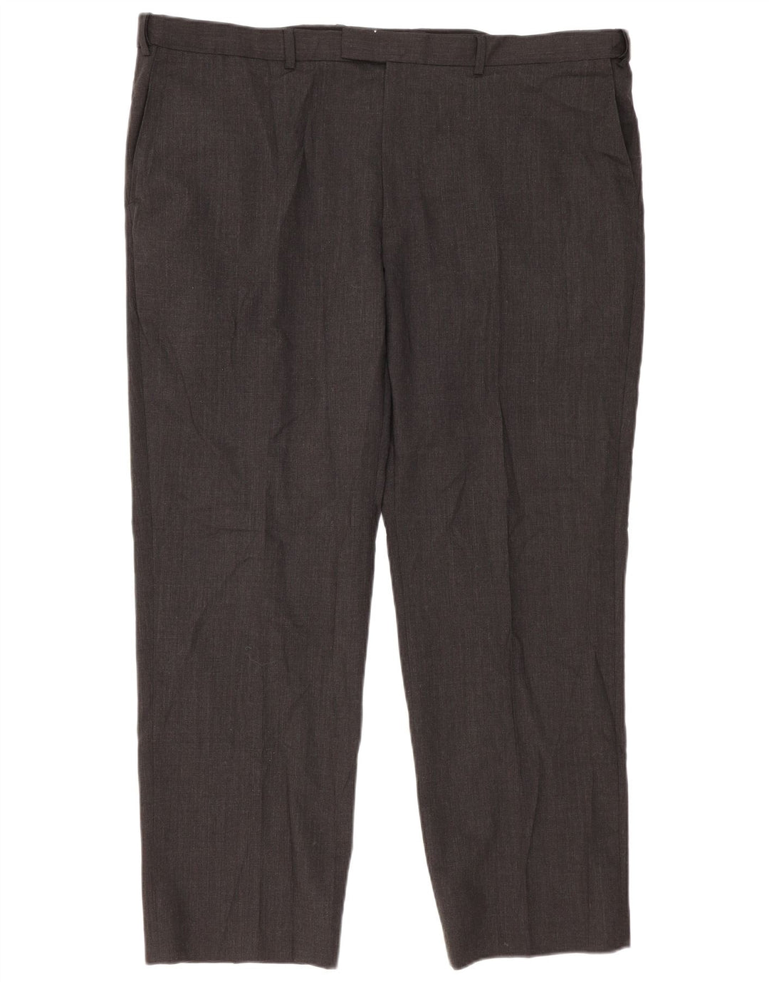 Pantaloni da abito vestibilità regolare da uomo Marks & Spencer W44 L31 lana grigia