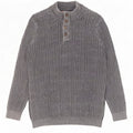 Maglione maglione da uomo con collo a bottoni Joe Browns 2XL cotone grigio
