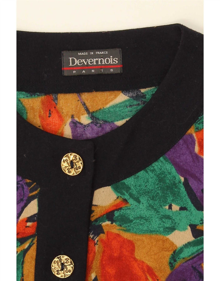 Giacca blazer da donna Devernois Paris UK 14 floreale multicolore medio
