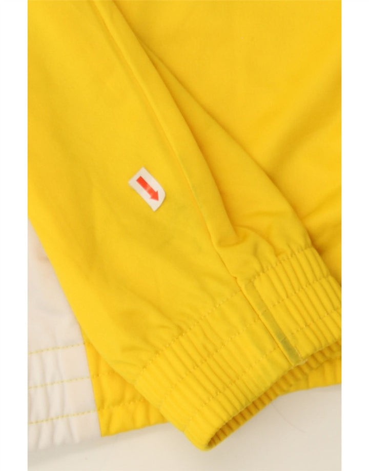 LOTTO Mens Tracksuit Top Jacket Large Yellow Colourblock Polyester Vintage Lotto and Second-Hand Lotto from Messina Hembry 
