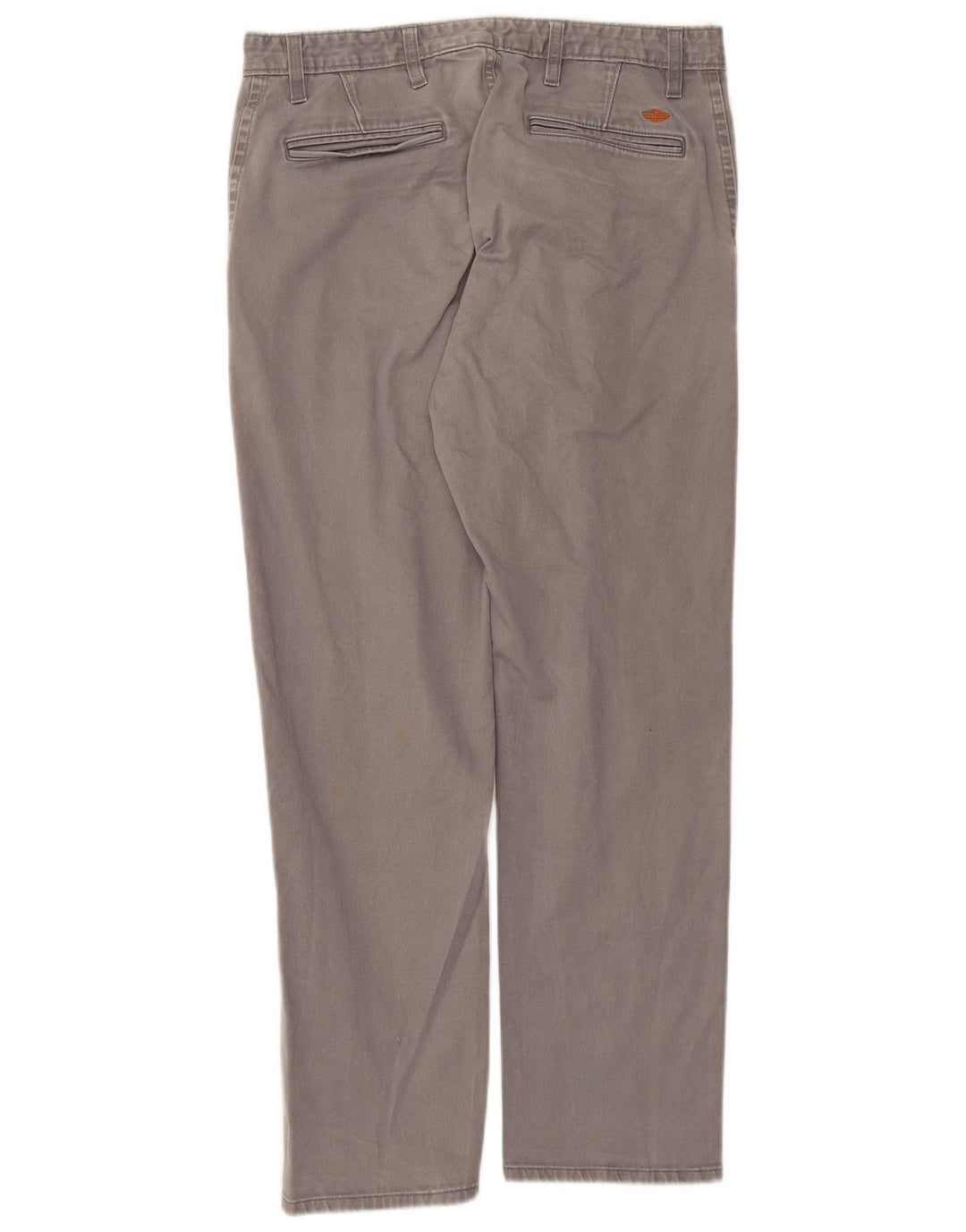 DOCKERS Pantaloni chino dritti da uomo W32 L32 in cotone grigio