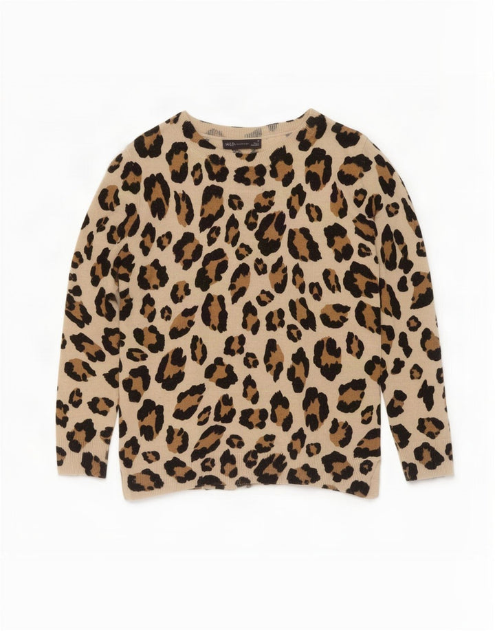 Maglione maglione con scollo a barca da donna Marks & Spencer UK 10 piccolo Beige