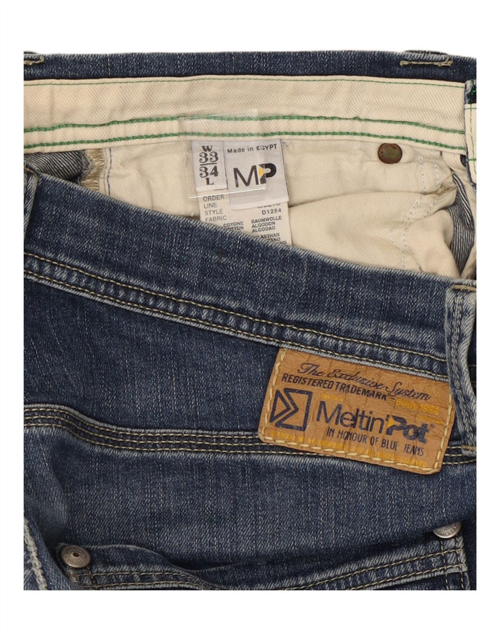 Jeans dritti da donna Meltin' Pot W33 L34 cotone blu