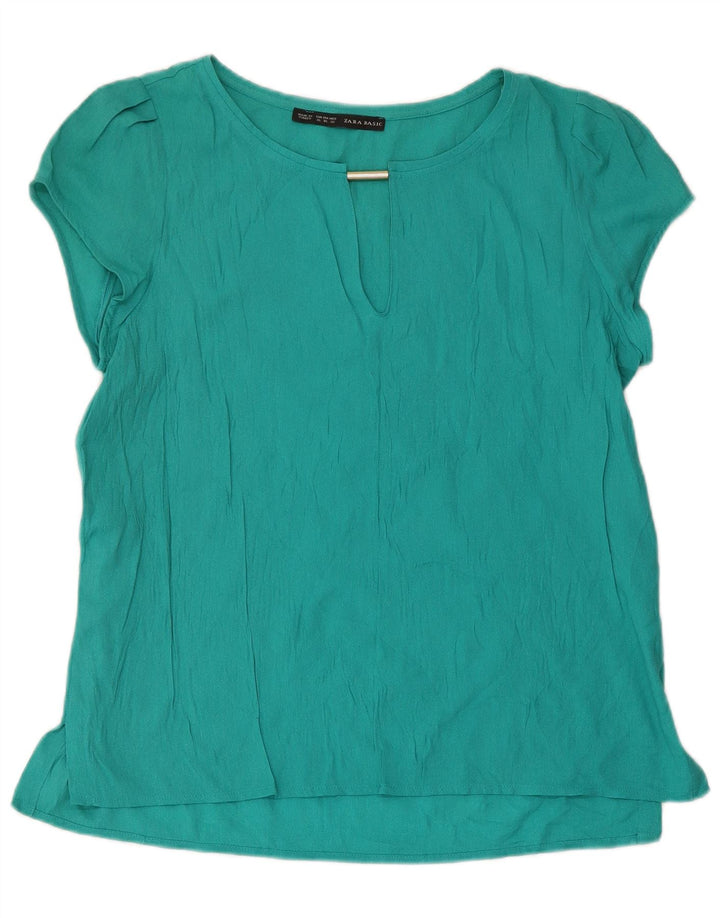 Camicetta Zara da donna Top UK 18 XL Turchese