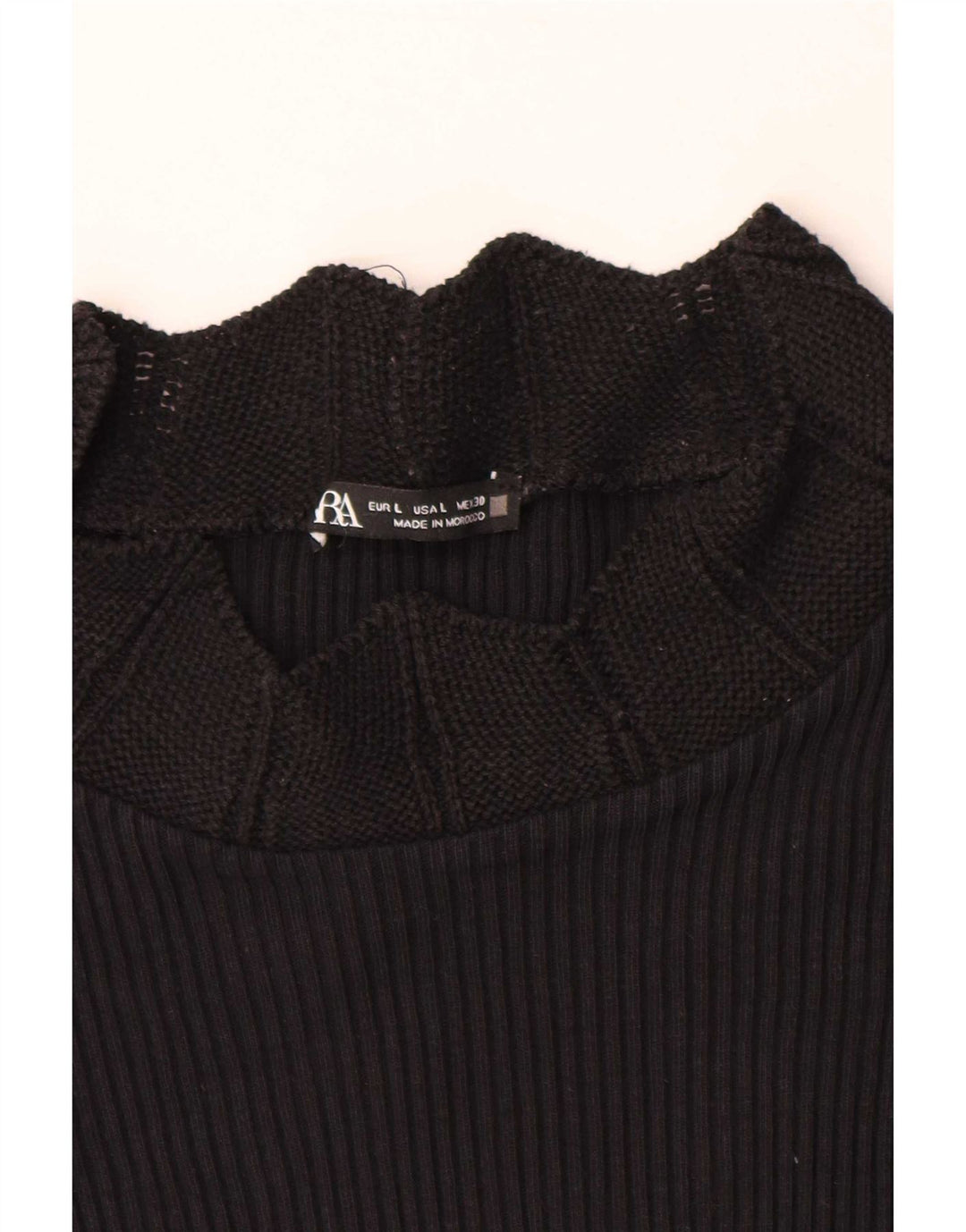T-shirt Zara da donna Top UK 14 grande nera