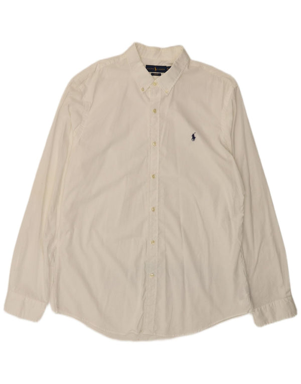 Camicia slim fit da uomo Ralph Lauren taglia 17/12 XL cotone bianco