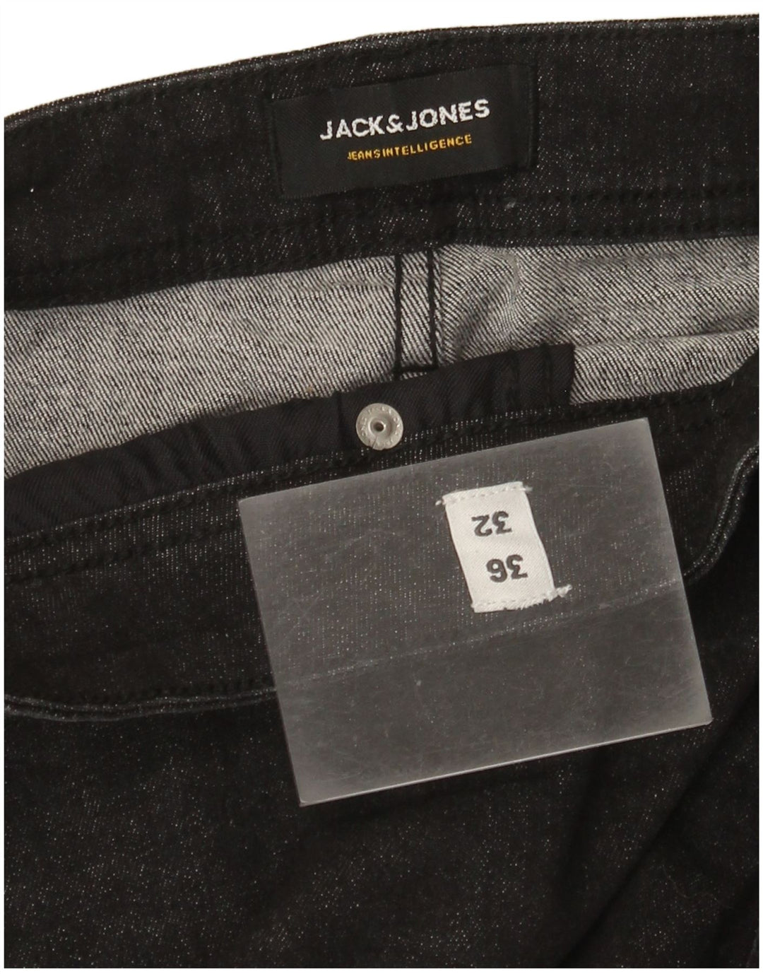 Jeans slim da uomo Jack & Jones W36 L32 cotone nero